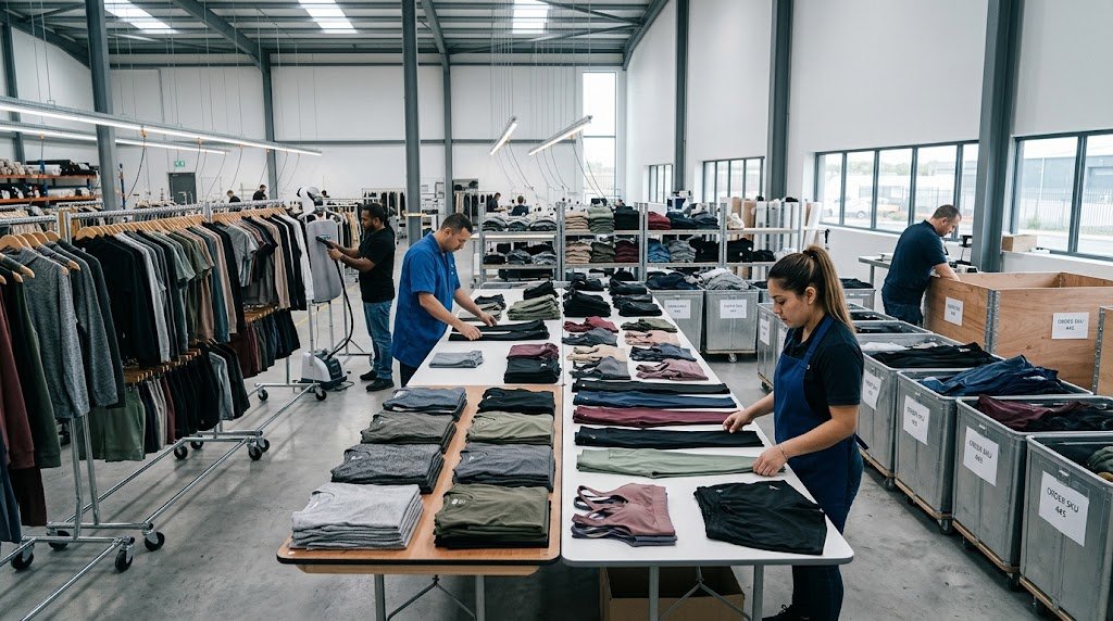 Zedline Apparel wholesale activewear manufacturing facility