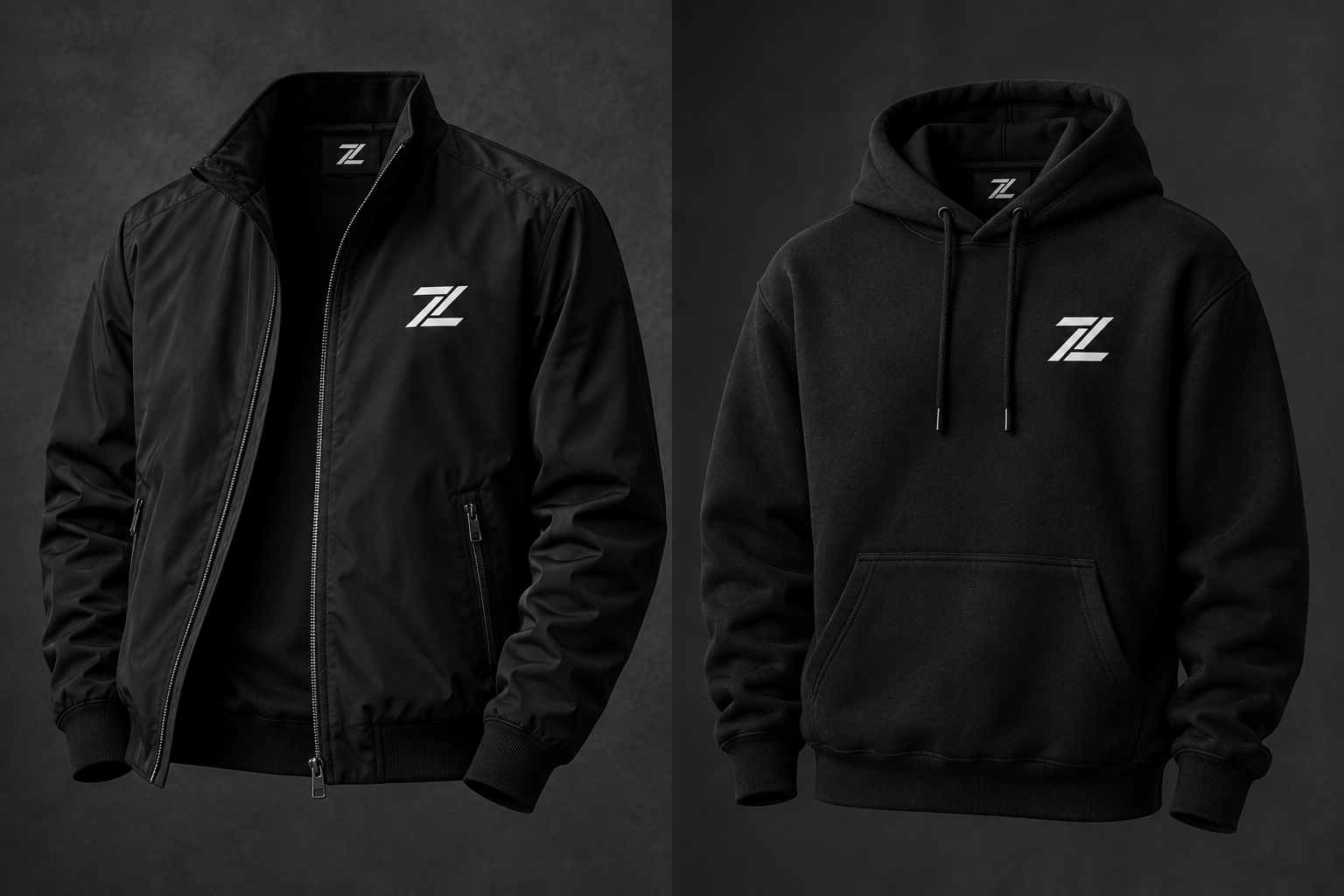 Zedline Apparel Custom Black Hoodies and Jackets Showcase
